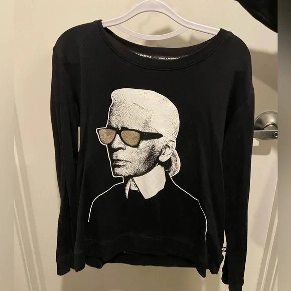 Long sleeve light sweater, black - Picture 1 of 3